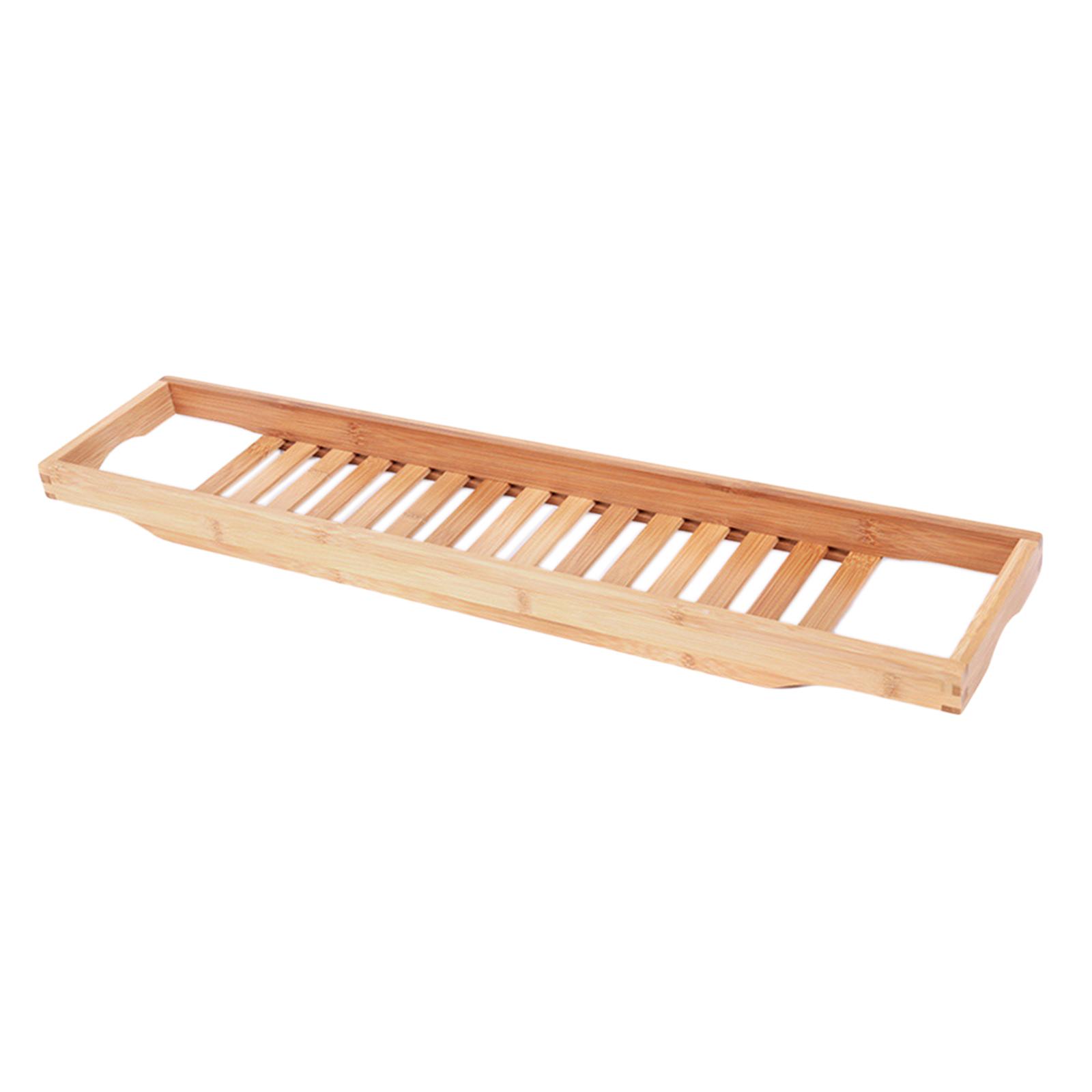 Bath Caddy Tray - Plateau de bain en bambou, organisateur