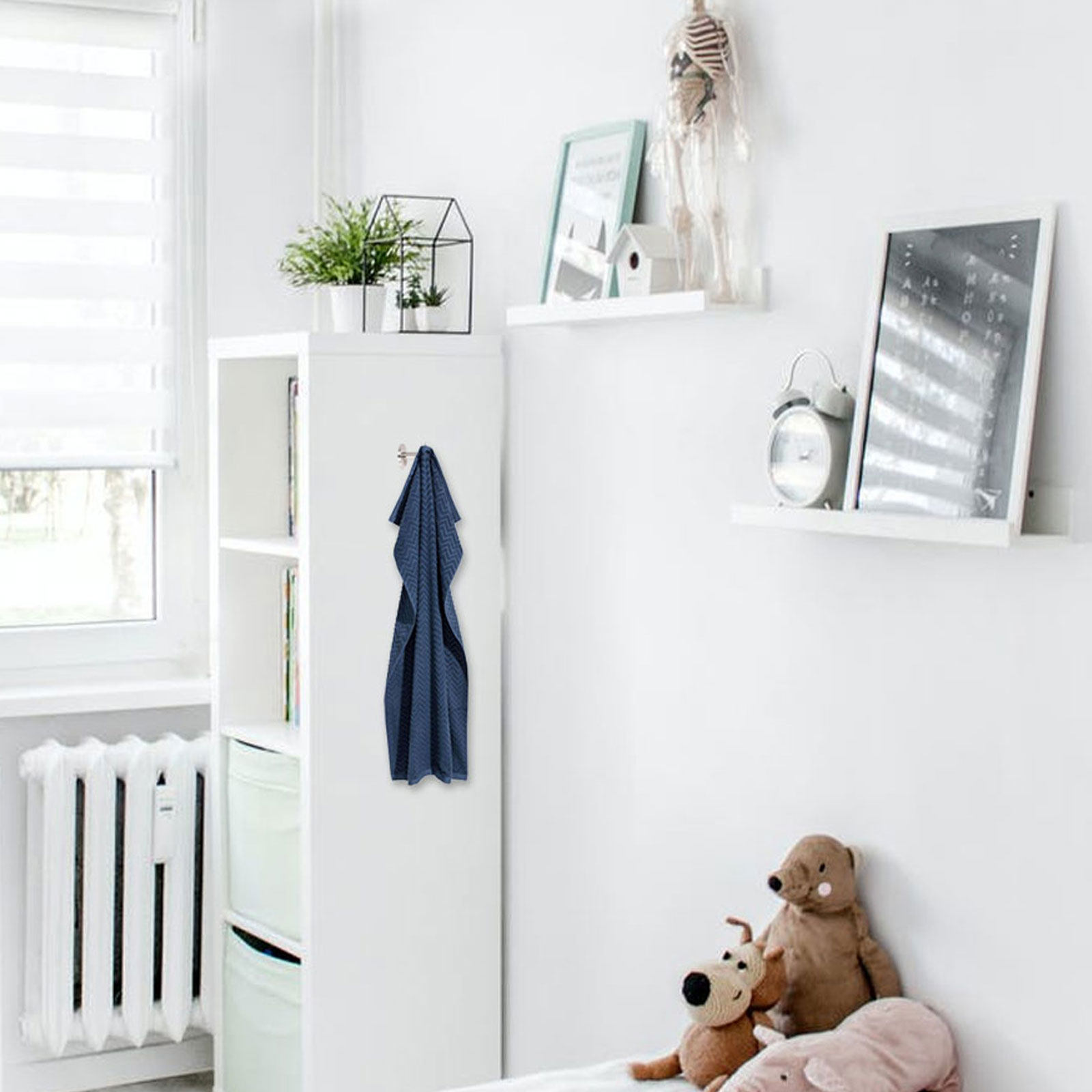Home Design Bathroom - 6 crochets métalliques en acier inoxydable,