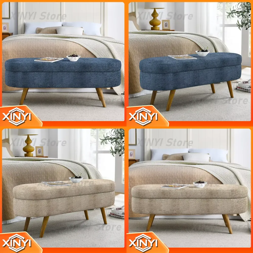 Muji Home Storage - Banc de rangement rembourré moderne, chaise