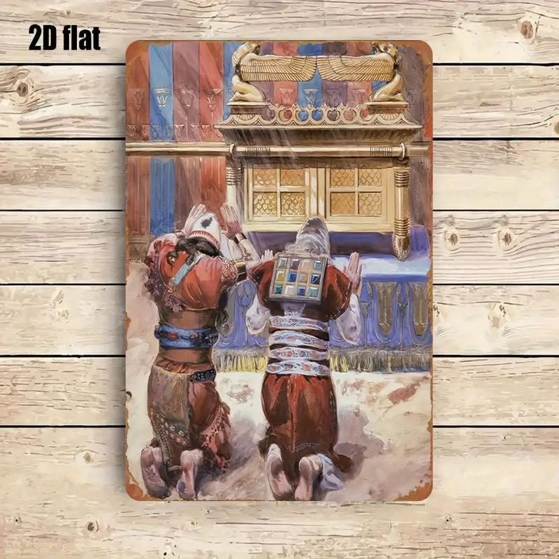 Home Kitchen & Bathroom - CIFBUY Art mural en métal rustique