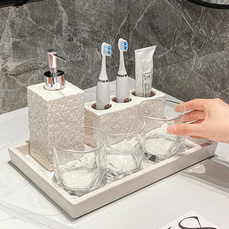 Home Essentials Bathroom Accessories - Ensemble d'accessoires de salle de bain
