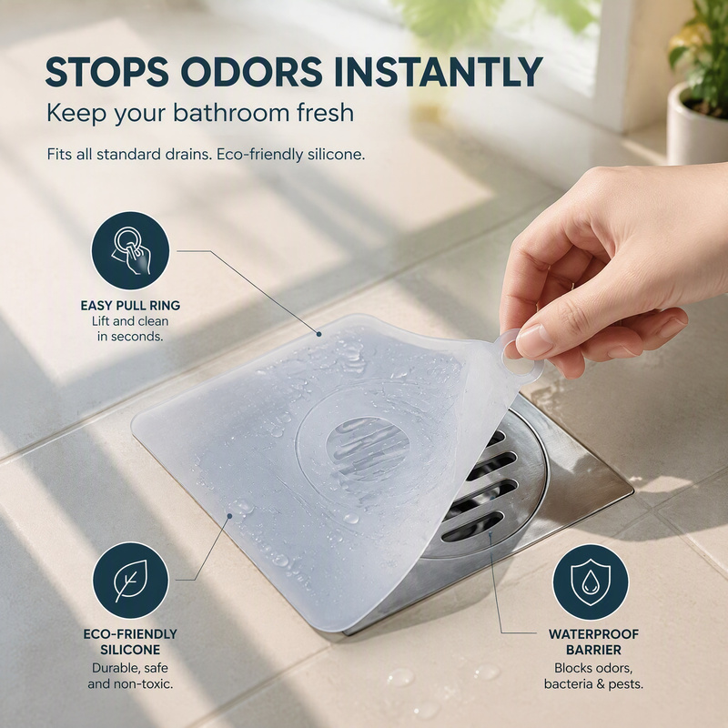 Home Bathroom Floor Mats - 5 Pièces de Tapis de Drainage