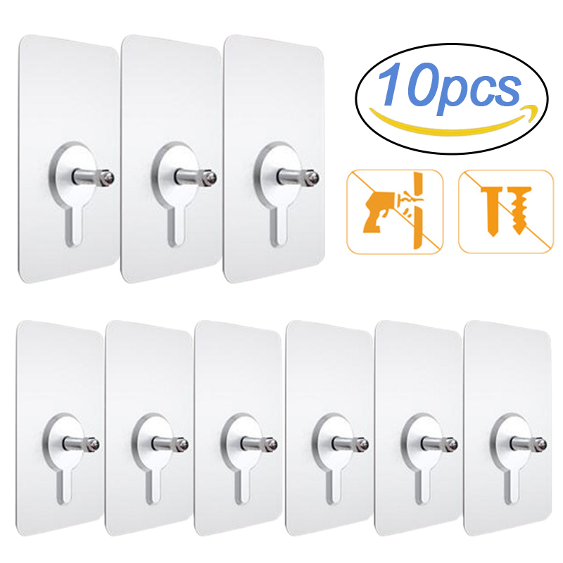 Robe Hook Adhesive - 10 pièces étagère adhésif crochets muraux