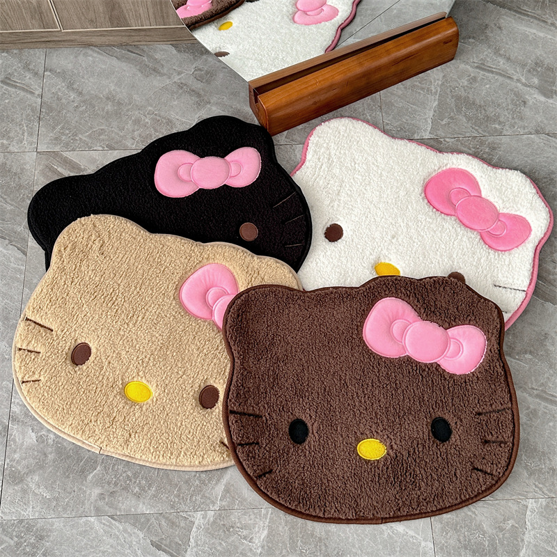 Home Goods Bathroom Rugs - Tapis en peluche Anime Hello Kitty,