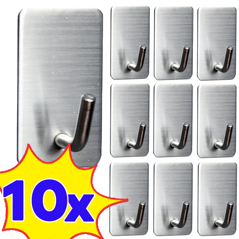 Robe Hook Adhesive - Crochet auto-adhésif en acier inoxydable, 1