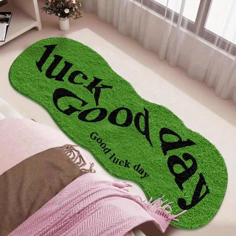 Home Goods Bathroom Rugs - Tapis vert VIKAMA porte la bonne
