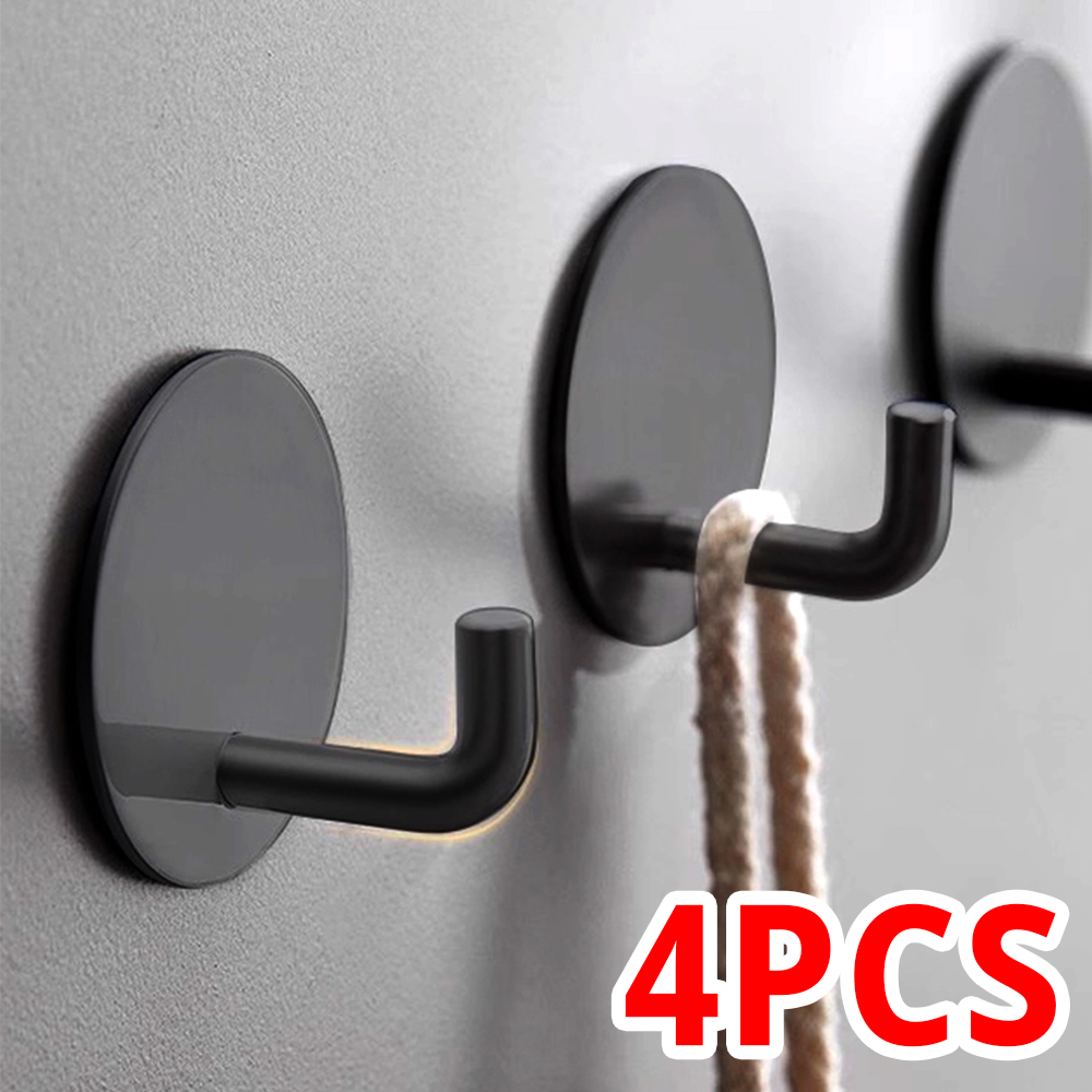 Robe Hook Adhesive - Crochet mural auto-adhésif rond pour manteaux,