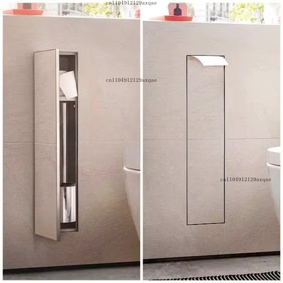 Toilet Brush Holder - Support mural en acier inoxydable 304