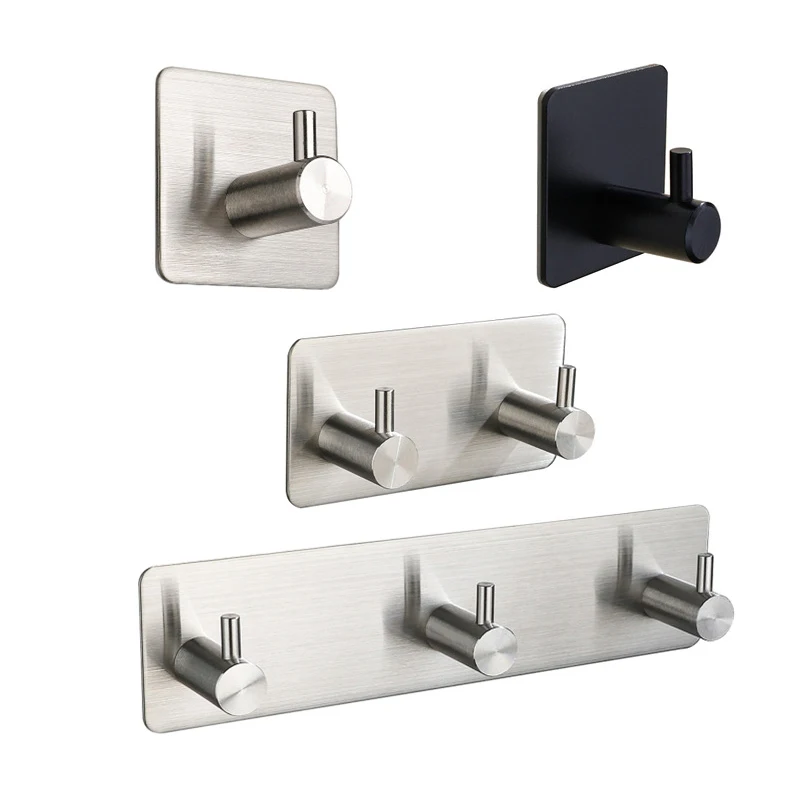 Robe Hook Adhesive - Crochets adhésifs 3M en acier inoxydable,