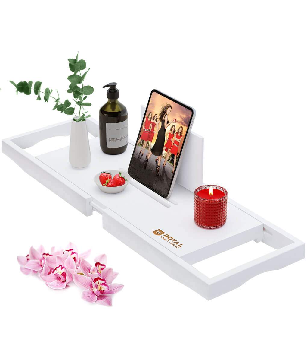 Bath Caddy Tray - Plateau de bain extensible de luxe