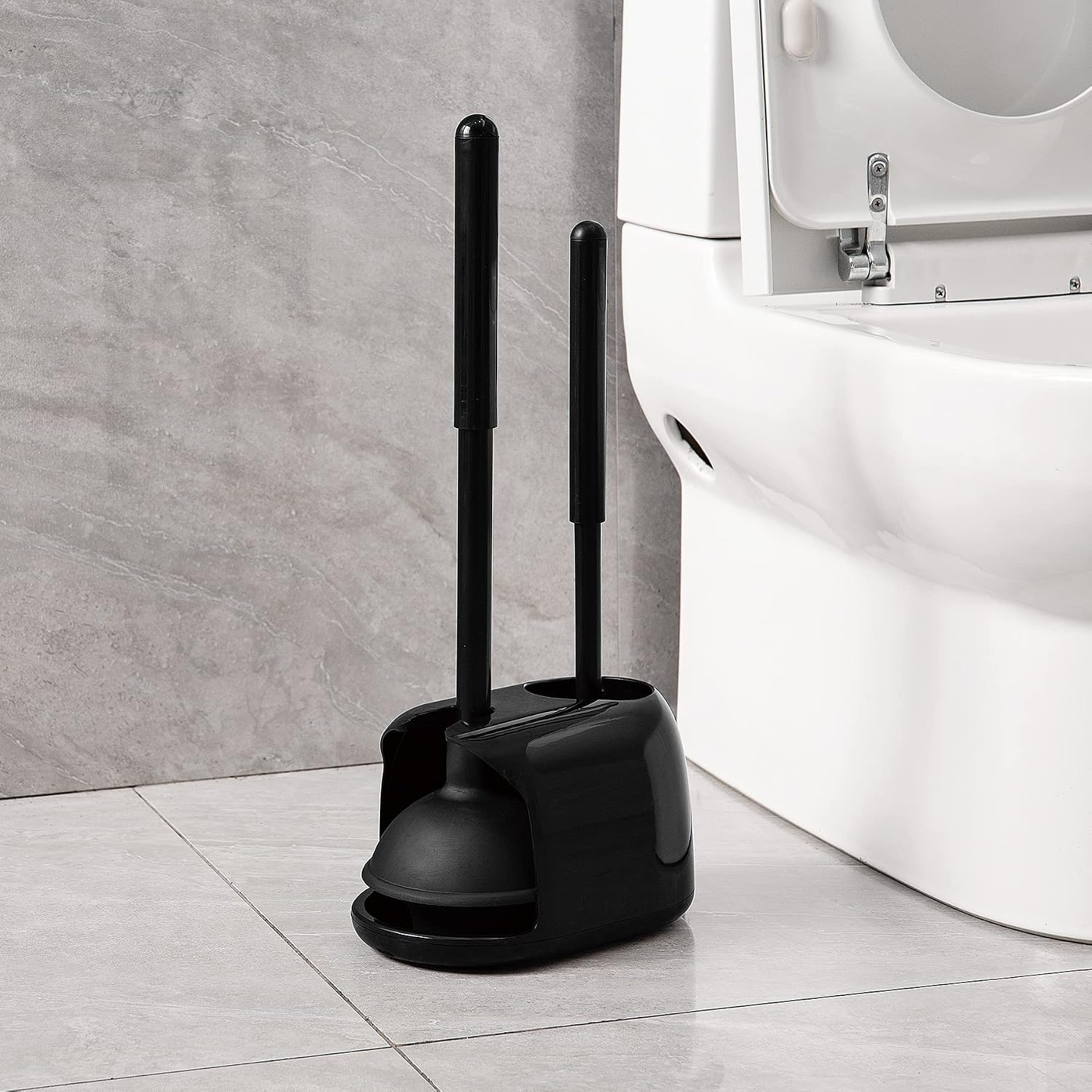 Toilet Brush Holder - Ensemble brosse et ventouse WC 2-en-1