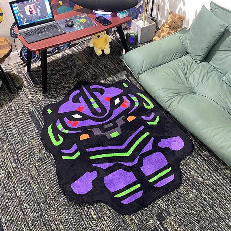 Home Bathroom Floor Mats - Tapis en peluche design NEON GENESIS
