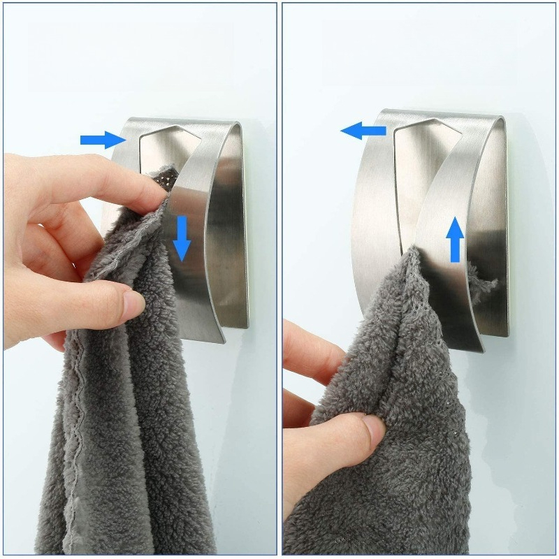 Robe Hook Adhesive - Crochets adhésifs en acier inoxydable sans