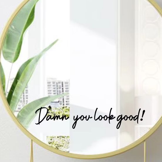 Home Goods Bathroom Mirrors - Autocollant miroir décoratif « You Look