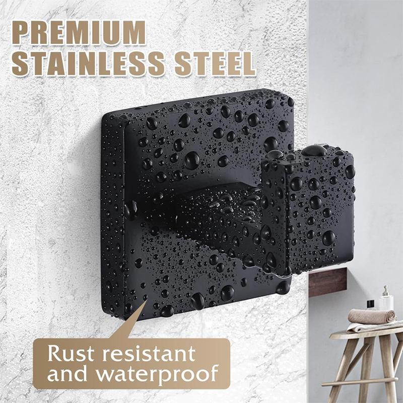 Porte-serviettes mural noir ma - Robe Hook Adhesive avis et prix