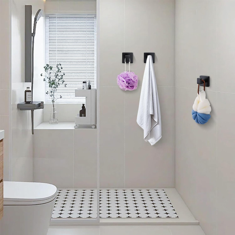 Porte-serviettes mural noir ma - Robe Hook Adhesive avis et prix