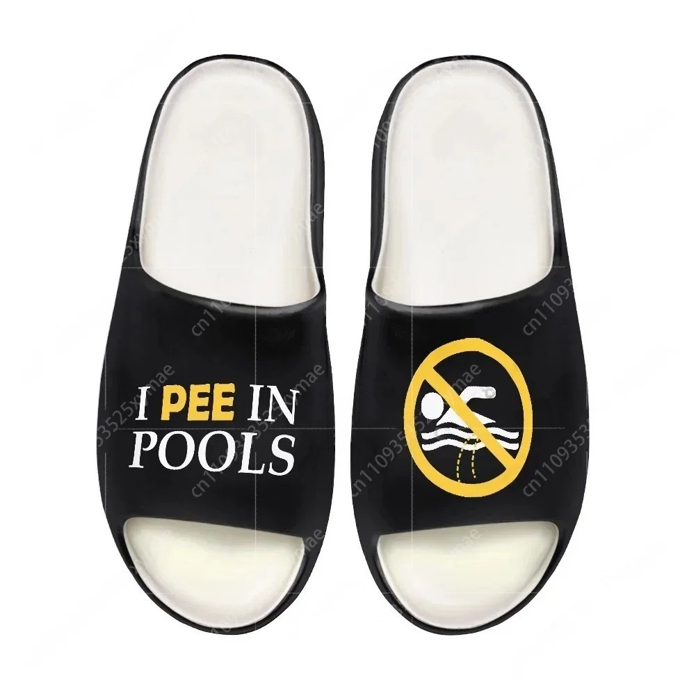 I Pee in Pools Sabots à semell - Home Office Bathroom avis et prix