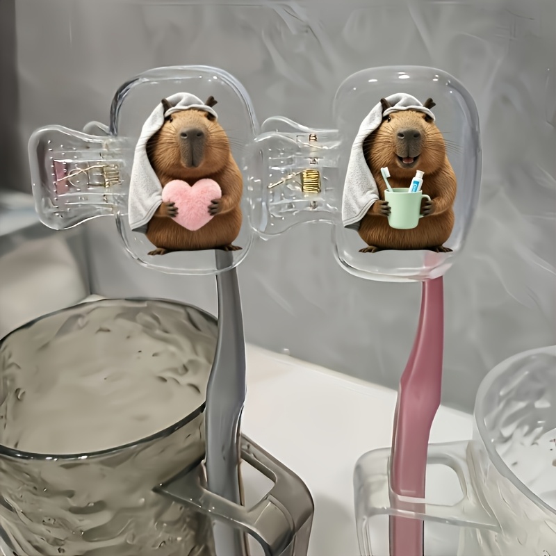 2 pièces Capybara tenant un cœ - Home Essentials Bathroom Accessories avis et prix