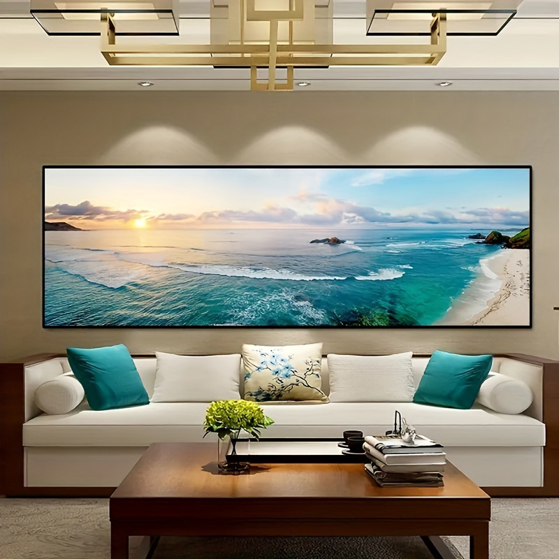 Toile d'art de mer de paysage  - Home Bathroom Pictures avis et prix