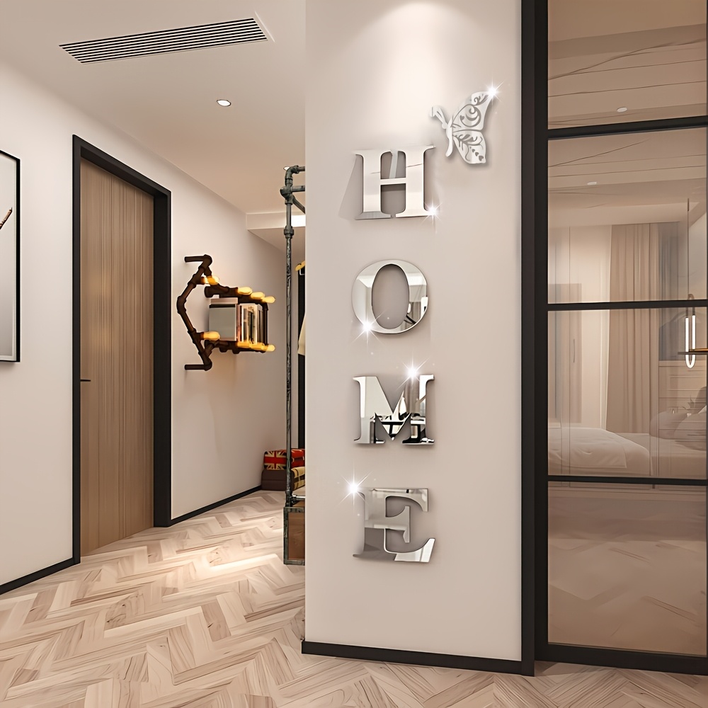 1 ensemble 3D miroir autocolla - Home Goods Bathroom Mirrors avis et prix