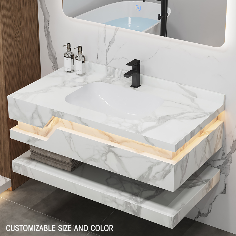 Meuble de salle de bain mural  - Home Living Bathroom Vanity avis et prix