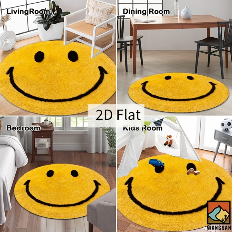 Tapis rond en flanelle 2D, des - Home Bathroom Floor Mats avis et prix