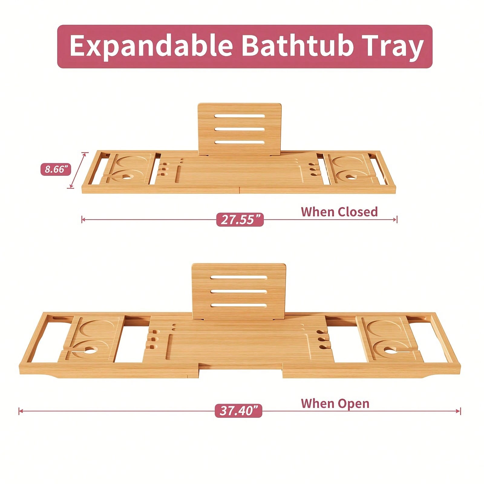 Plateau de bain en bambou, org - Bath Caddy Tray avis et prix