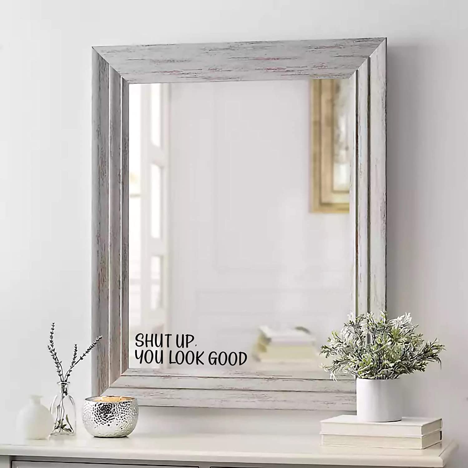 Autocollant miroir avec citati - Home Goods Bathroom Mirrors avis et prix