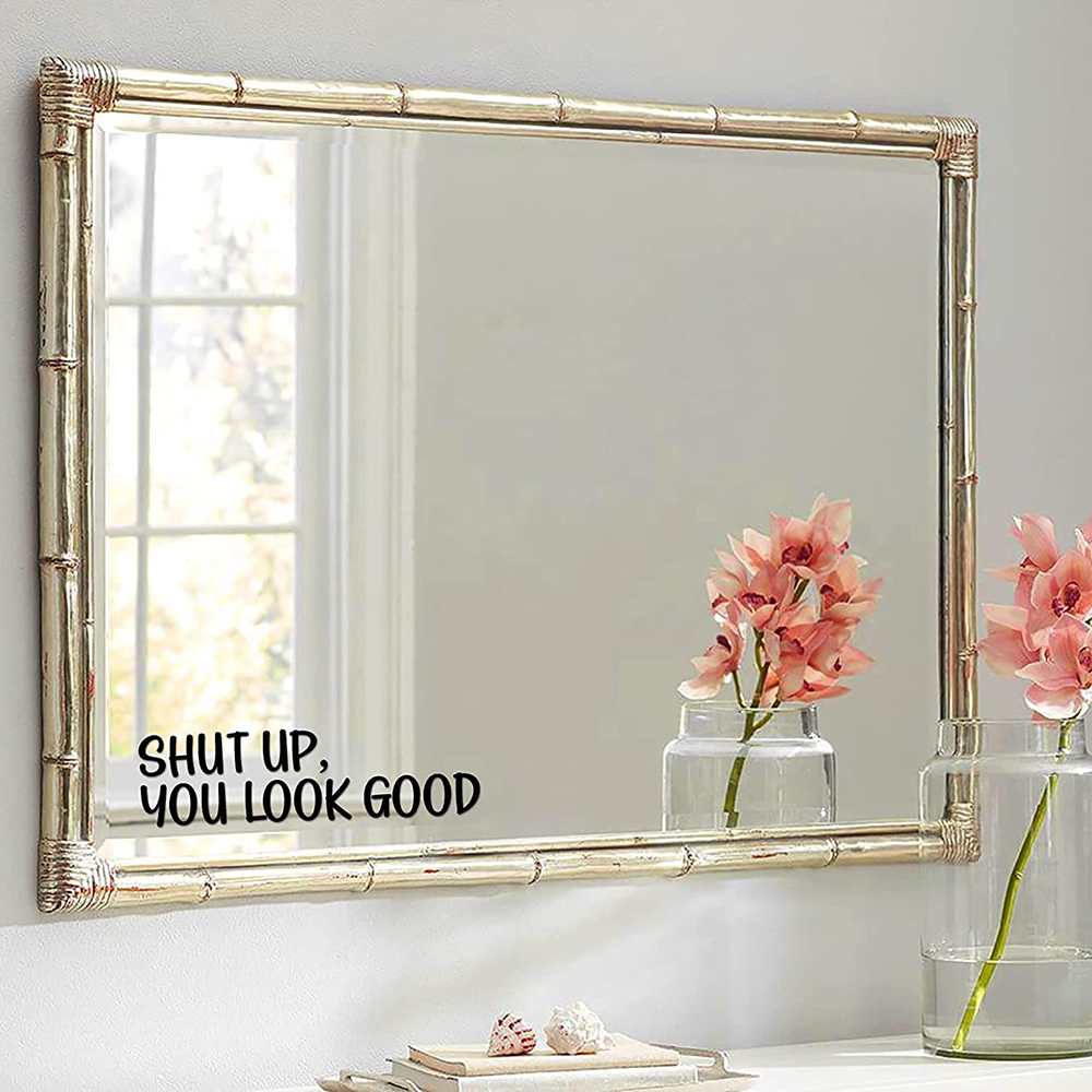 Autocollant miroir en vinyle,  - Home Goods Bathroom Mirrors avis et prix