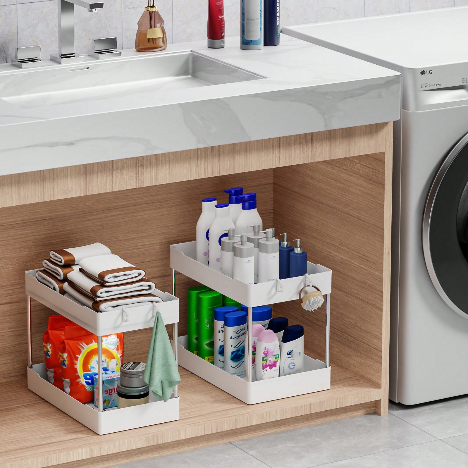 Ensemble de 3 étagères de rang - Home Depot Bathroom Sink avis et prix