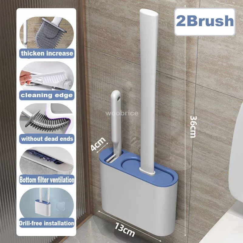 Brosse de toilette murale avec - Toilet Brush Holder avis et prix