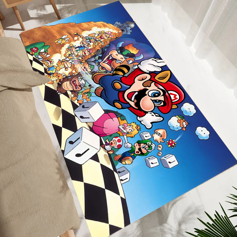 Dessin animé s-super m-mario B - Home Bathroom Floor Mats avis et prix