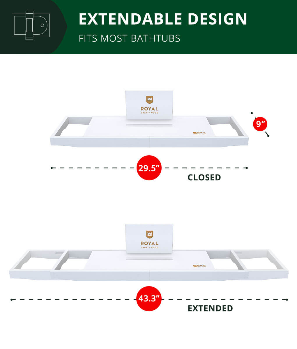 Plateau de bain extensible de  - Bath Caddy Tray avis et prix