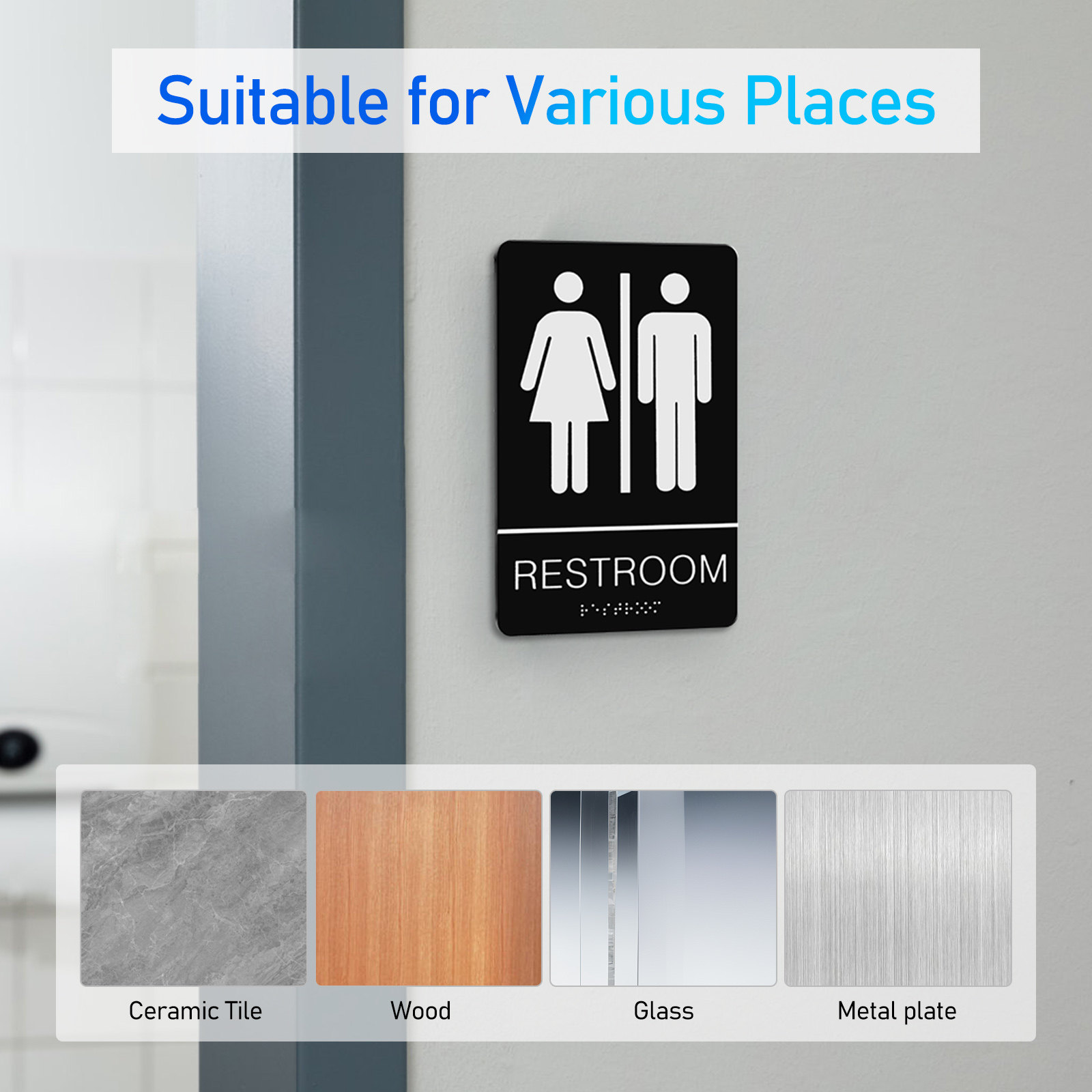 Panneau de toilettes unisexe e - Home Office Bathroom avis et prix