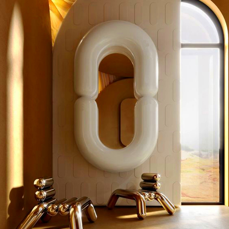 Miroir mural ovale noir suspen - Home Goods Bathroom Mirrors avis et prix