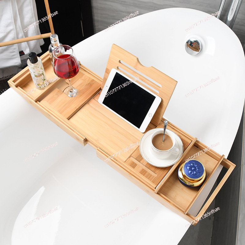 Support de bain de luxe marron - Bath Caddy Tray avis et prix