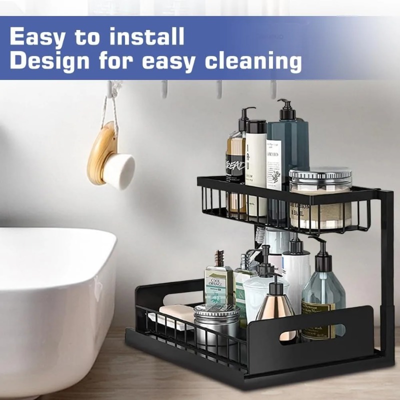 Organiseur sous évier à 2 nive - Home Depot Bathroom Sink avis et prix